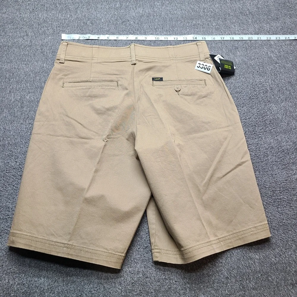 Lee‎ Extreme Motion Shorts Mens 29 Khaki New Straight Fit Stretch 104183560